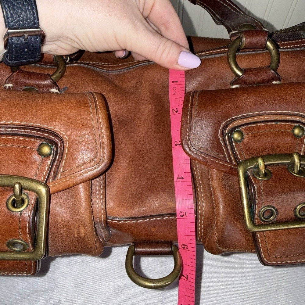 Vtg COACH Mandy Legacy 65th Anniversary Satchel Bag Turnlock Brown Leather Y2K - Picture 15 of 16